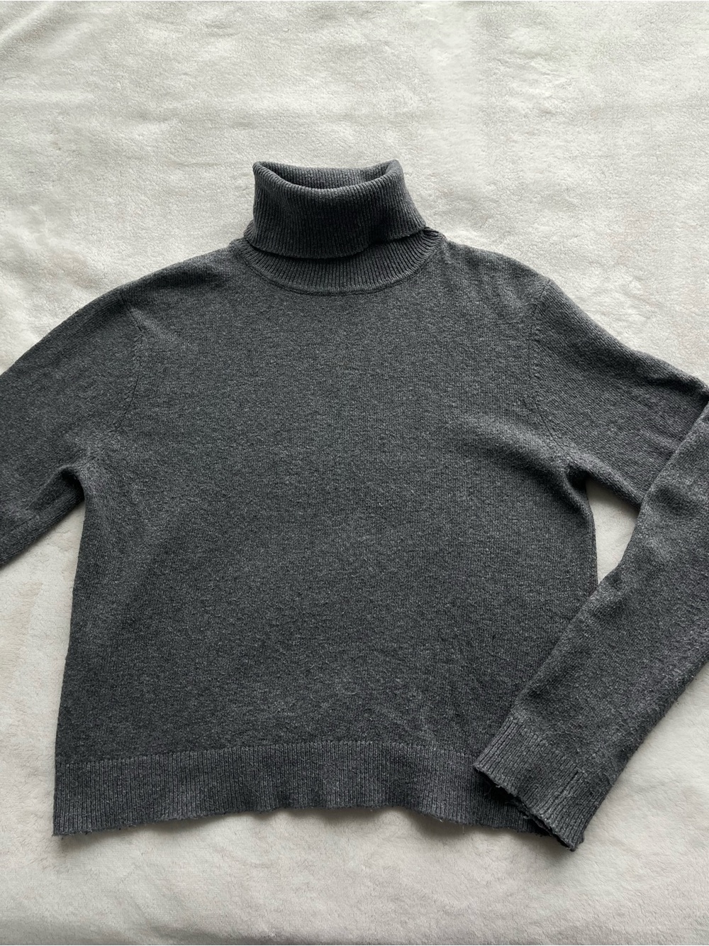 Dark Grey Turtleneck Sweater
